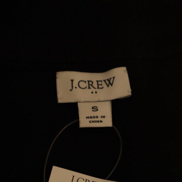 J. Crew Factory Womens Boyfriend Sweater Blazer Black Size Small One Button NWT - Picture 3 of 9